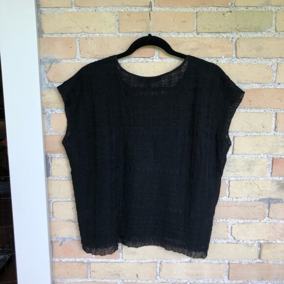 Eileen Fisher Black Top - Picture 3 of 5